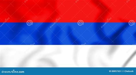 3d Flag Of The Republika Srpska Stock Illustration Illustration Of