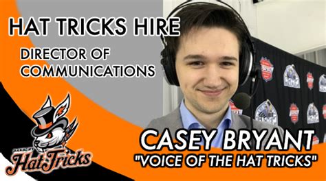 News Casey Bryant Named Director Of Communications For Hat Tricks Danbury Hat Tricks