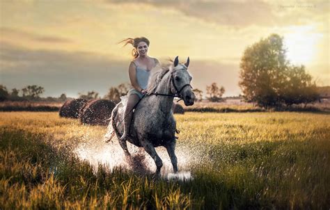 Happy Girl Riding Horse Hd Girls 4k Wallpapers Images