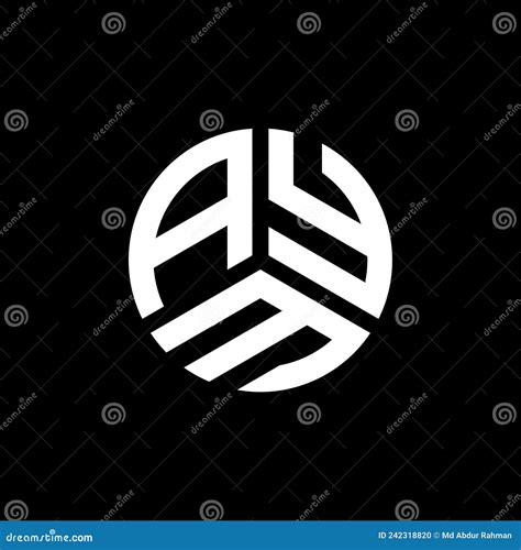Aym Letter Logo Design On White Background Aym Creative Initials
