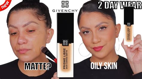 2 Day Wear Test New Givenchy Prisme Libre Matte Foundation Oily Skin Magdalinejanet Youtube