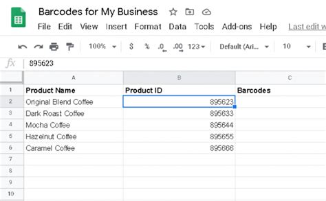 How to Create a Barcode In Google Sheets & Microsoft Excel - Barcode Blog