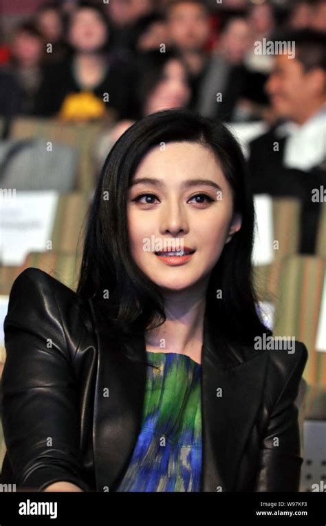 Chinese Actress Fan Bingbing Poses She Arrives Red Carpet 2013 Stock