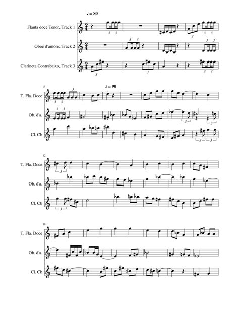 Marcha Soldado Sheet Music For Recorder Clarinet Contrabass