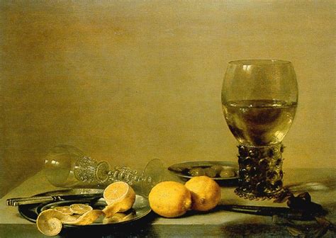 Pieter Claesz 1629 Still Life With Two Lemons Famous Still Life
