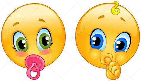 Émoticônes De Bébé — Illustration Emoticone Gratuit Emoji Drôle