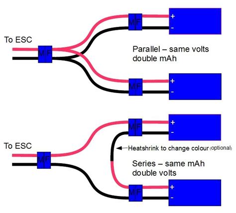 This pattern of faster charge and discharge times. Wining diagram for Lipo's in series & Parallel | Model Flying