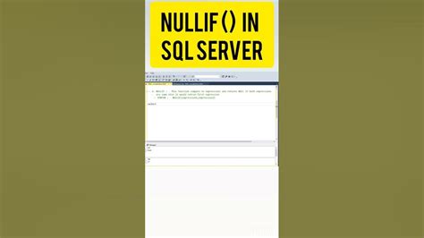 Nullif Function Sql Null Handling Functions In Sql Mysql Sql
