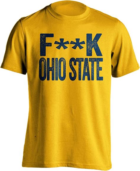 Fuck Ohio State Funny Smack Talk Shirt Blue And Gold Version