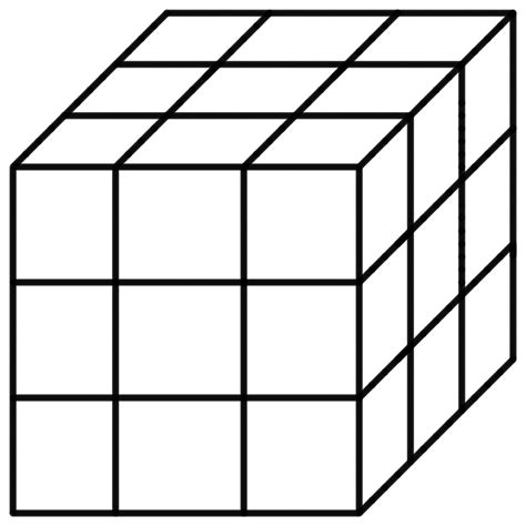 Rubik's cube tutorial for kids | обучающий курс для детей по сборке кубика рубика. 27-Sectioned Rubik's Cube Template | A 27-sectioned Rubik ...