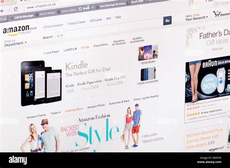 Amazon Homepage On A Monitor Screen Hi Res Stock Photography And Images
