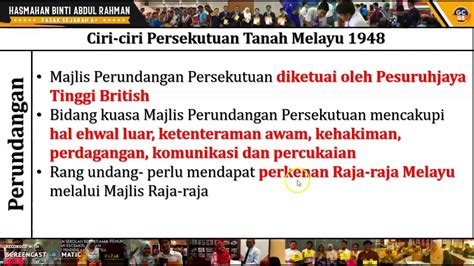 Nota Sejarah Tingkatan 4 Bab 5 Persekutuan Tanah Melayu 1948 / Bab 4