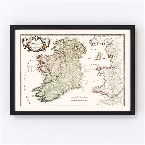 Vintage Map Of Ireland 1795 By Teds Vintage Art