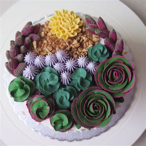How to recognize a fake flower? Tartas de Suculentas pasteles tan increíbles que parecen ...