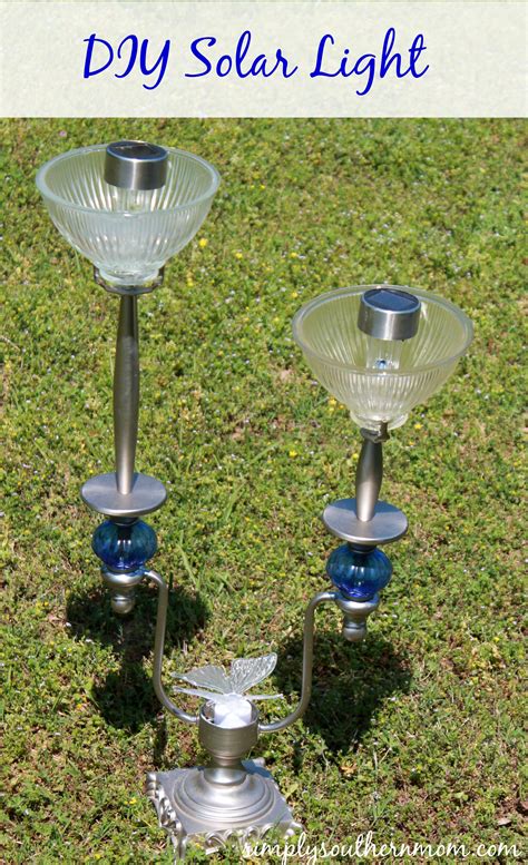 Diy Solar Lamp Made With An Old Lampstand Simply