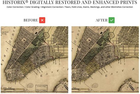 Historix Vintage 1789 Plan Of New York City Map Print Ebay