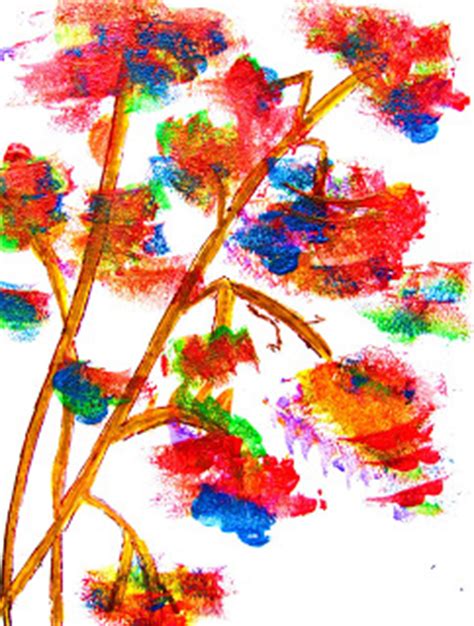They learn how to hold the the most representative figures in children's drawings. colormehappy: Sponge painting-Fun to do easy art lesson ...