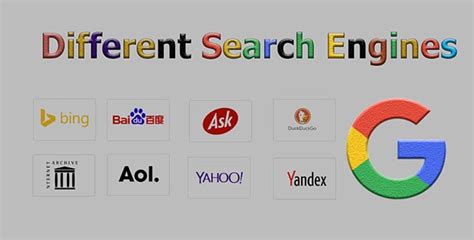 Types Of Search Engines What Are Different Types