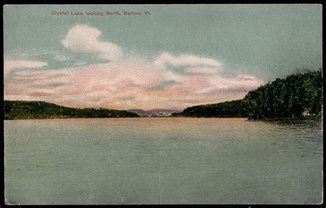 Crystal Lake Postcard Vermont 1911 Barton Northside Of Lake Vt Pc Vermont