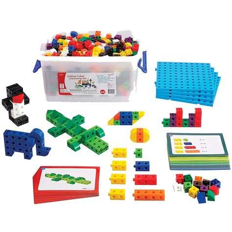 Edxeducation Linking Cubes Classroom Set Includes 500