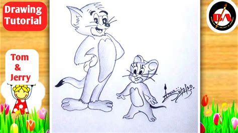How To Draw Tom And Jerry Drawing Easy Step By Steptom Draw Jerry