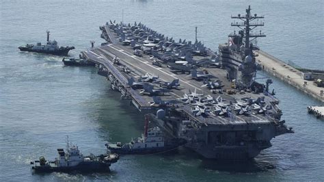 Us Aircraft Carrier Arrives In South Korea For The First Time In Years