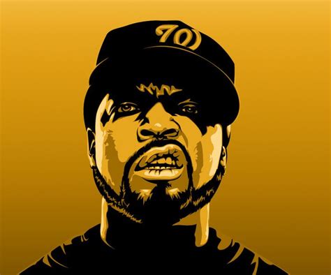 Ice Cube Rapper Art Character Art Vector Art