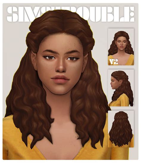 Ts4 Maxis Match Tumblr Sims 4 Curly Hair Tumblr Sims