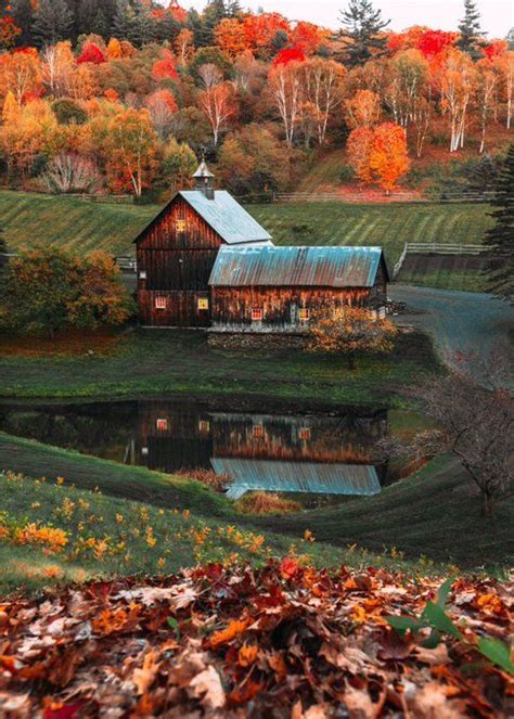 ℭ𝔬𝔰𝔪𝔦𝔠 𝔊𝔦𝔯𝔩 On Twitter Autumn Scenery Autumn Scenes Woodstock Vermont
