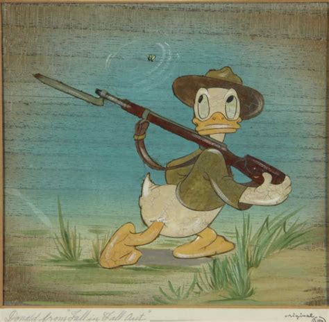 Walt Disneys Donald Duck Celluloid Dedicated In Writing To Hal Close