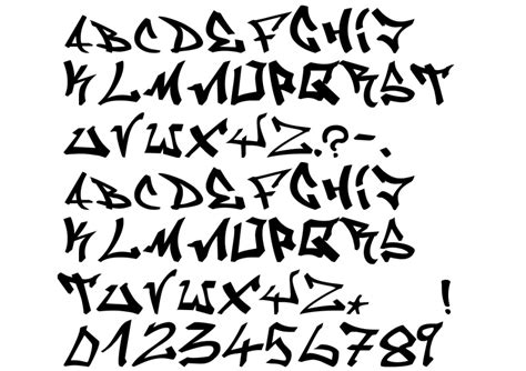 Gang Writing Alphabet