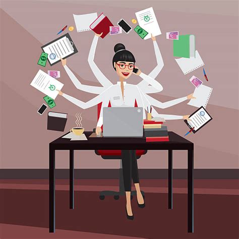 Busy Secretary Illustrations Royalty Free Vector Graphics And Clip Art