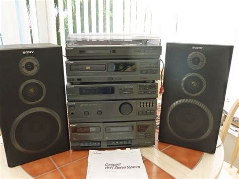 Sony Compact Hi Fi Stereo System Lbt V202 Cd With Speakers