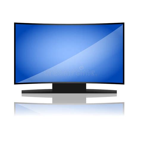 Curved Tv Stock Vector Illustration Of Ultra Curved 60728376