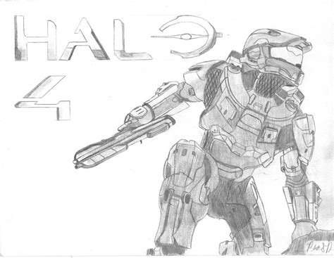 Halo 4 Master Chief Drawing At Explore Collection