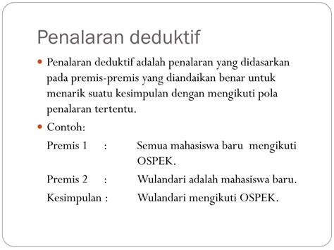 Di sini lo bisa lihat bahwa penalaran semacam itu masih mungkin salah. Pengertian Penalaran Induktif Dan Contohnya : Paragraf Induktif Pengertian Ciri Jenis Dan ...