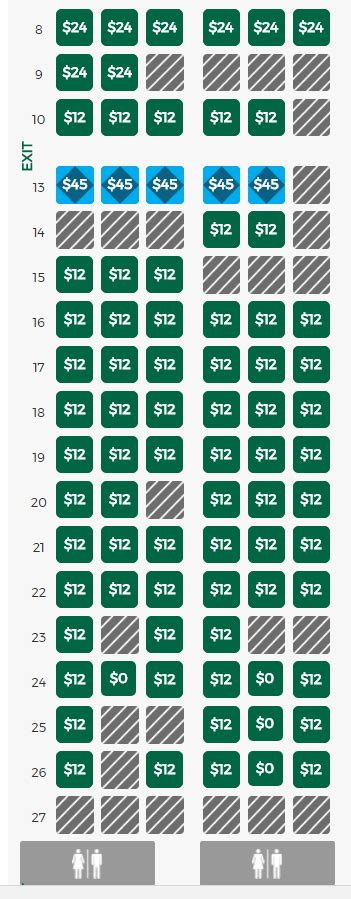 Airplane Seating Chart Frontier