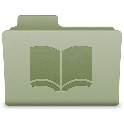 Green Library Folder Icon Latt For Os X Icons
