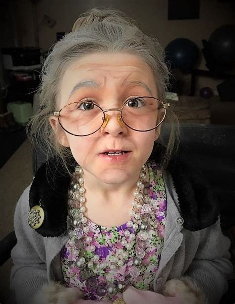100th Day Of School Little Old Lady Makeup On My 5 Yr Old Old Lady