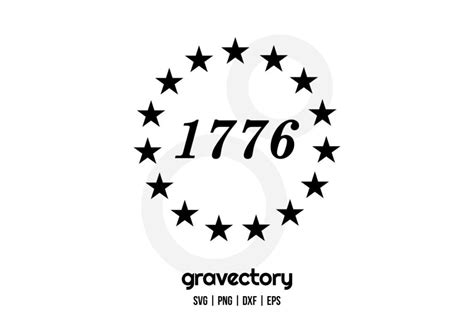 1776 Silhouette Svg