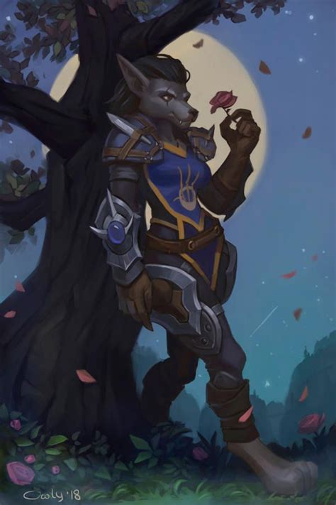 Worgen Commission Lowly Owly Warcraft Art Furry Art World Of