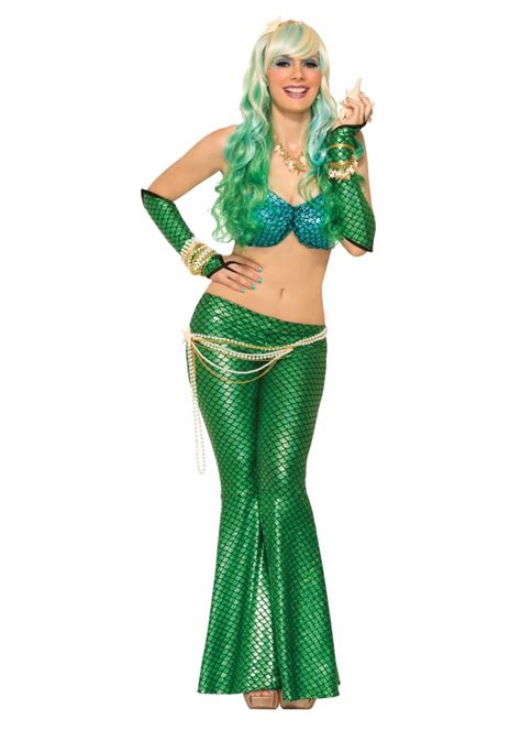 Green And Blue Mermaid Women Costume Professional Costumes