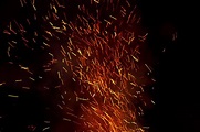 Free Stock Photo 8863 Fiery sparks from a blazing fire | freeimageslive