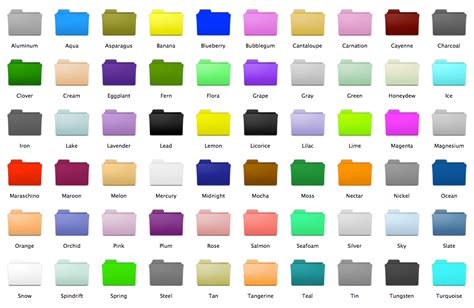 19 Colored Folder Icons For Mac Images Color Folder Icons Color