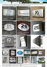Contemporary Stainless Steel House Numbers