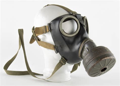 Lot German Soldier Issued Gas Mask