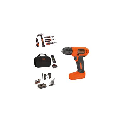 8v Drill And Home Tool Kit 57 Piece Blackdecker