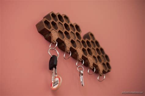 Honeycomb Key Holder For Wall Key Hanger Key Rack Etsy