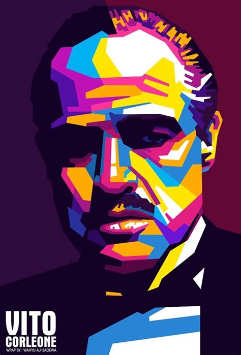 My Favorite Movies The Godfather In Wpap Pop Art Painting Famous