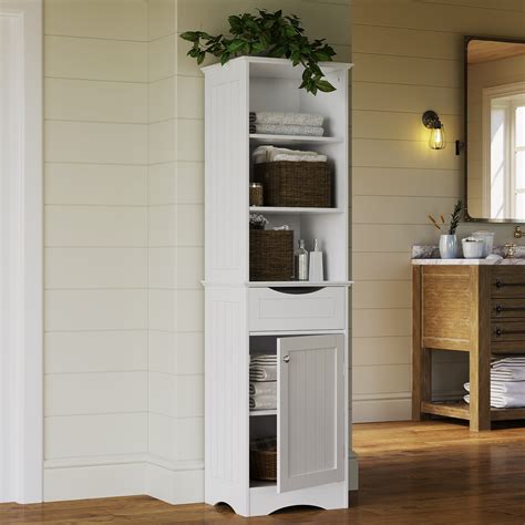 Riverridge Ashland Collection Tall Linen Cabinet For Bathroom Storage